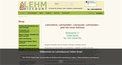 Desktop Screenshot of lehmdiscount.de